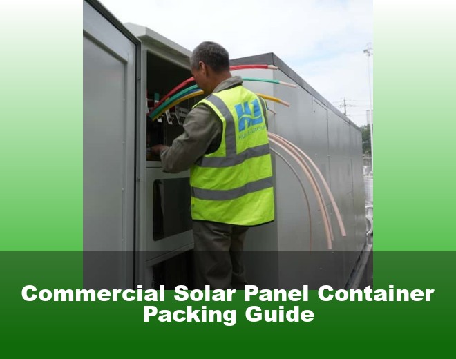 Commercial Solar Panel Container Packing Guide